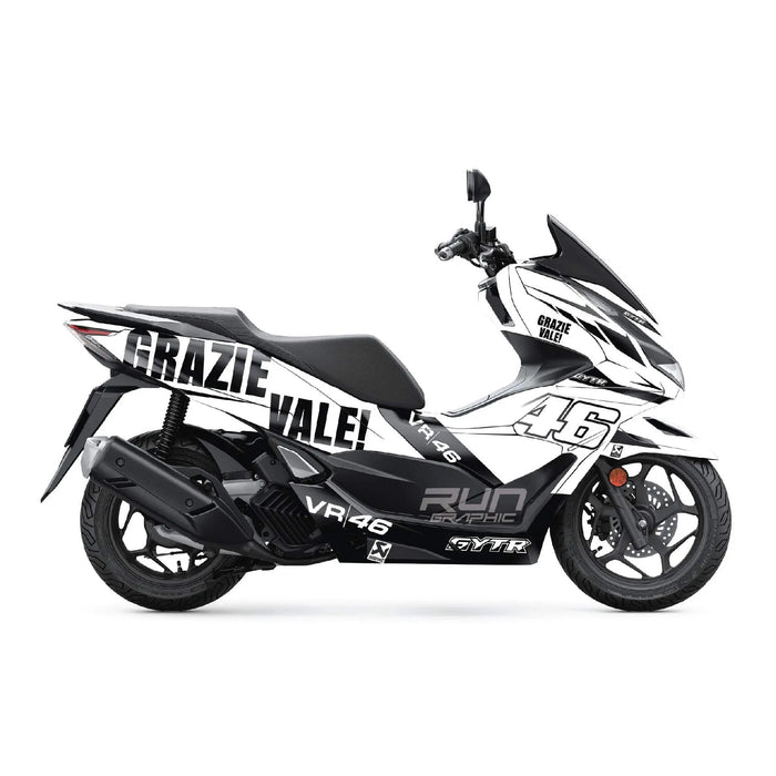 Honda PCX125 2025 Grazie Vale Graphic Kit Full Decals Bikerz Kingdom