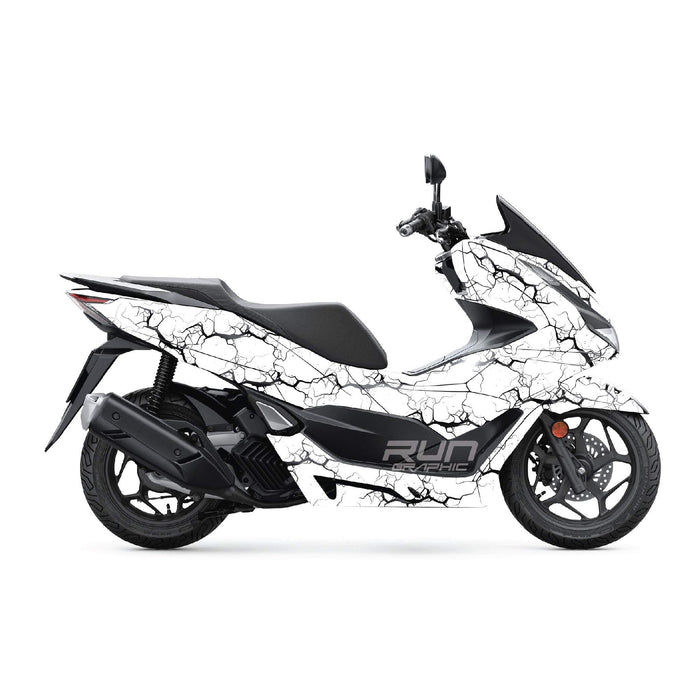 Honda PCX 125 2025 White Lightning Graphic Kit Full Decals