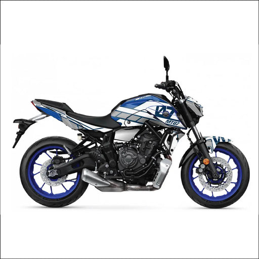 YAMAHA MT07 Graphics Kit Chequered 2021 - 2024 Design MT07 Decal Set Bikerz Kingdom