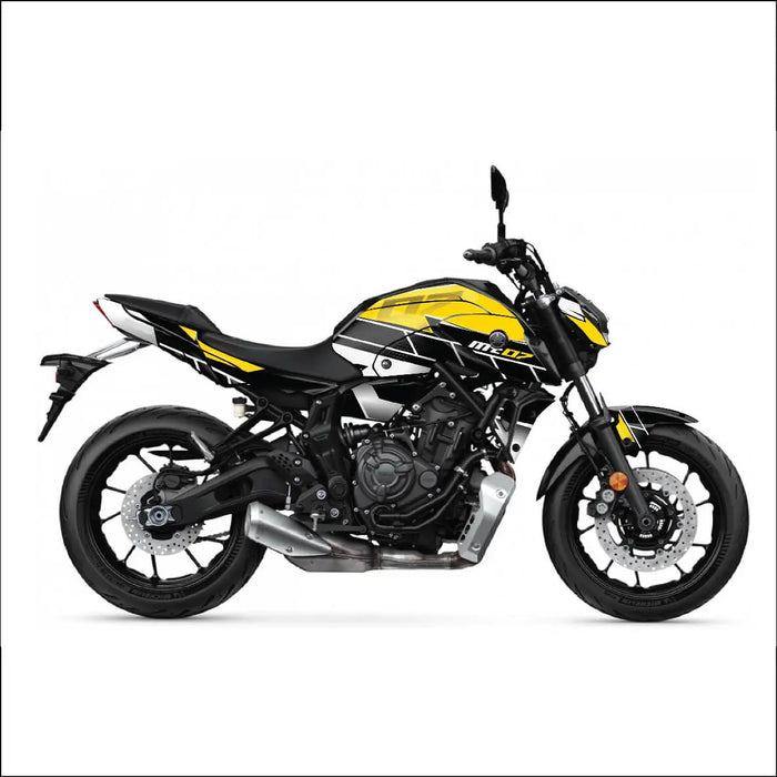 YAMAHA MT07 Graphics Kit Chequered 2021 - 2024 Design MT07 Decal Set Bikerz Kingdom