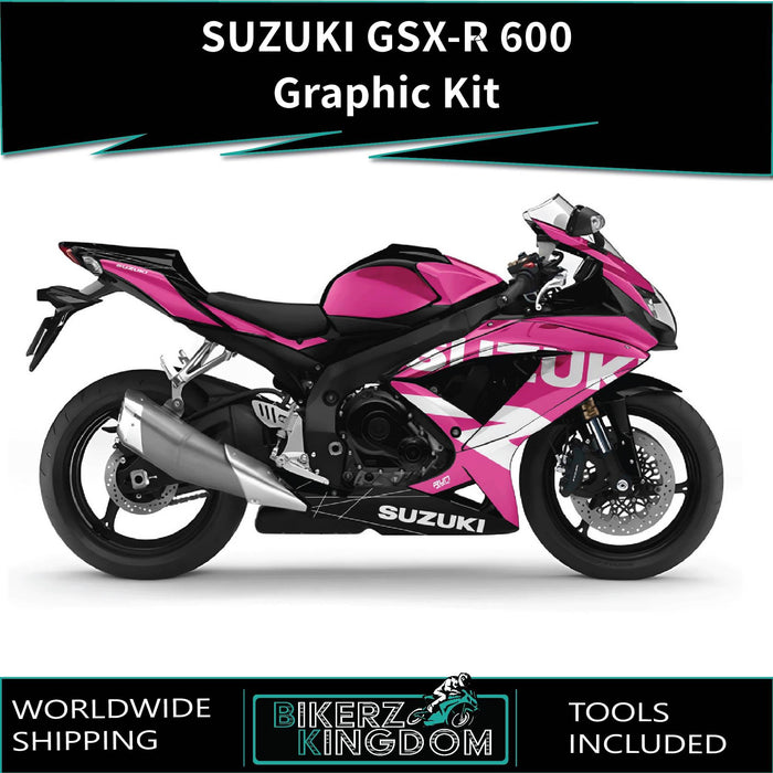 SUZUKI GSX-R 600 / 750 Graphic Kit fits GSX-R 600 2008-2024 Models
