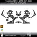 YAMAHA YZF R1 GYTR 2021-2023 1:1 Vector Graphic Template Bikerz Kingdom