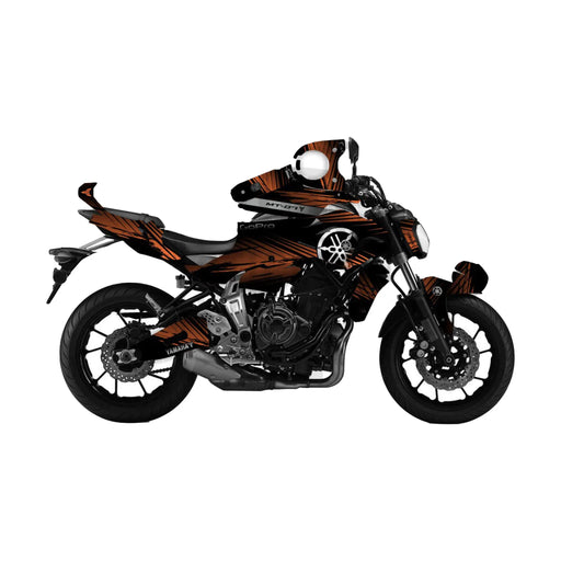 YAMAHA MT07 Graphics Kit 2014 - 2017 MGD4 Design MT07 Decal Set Bikerz Kingdom