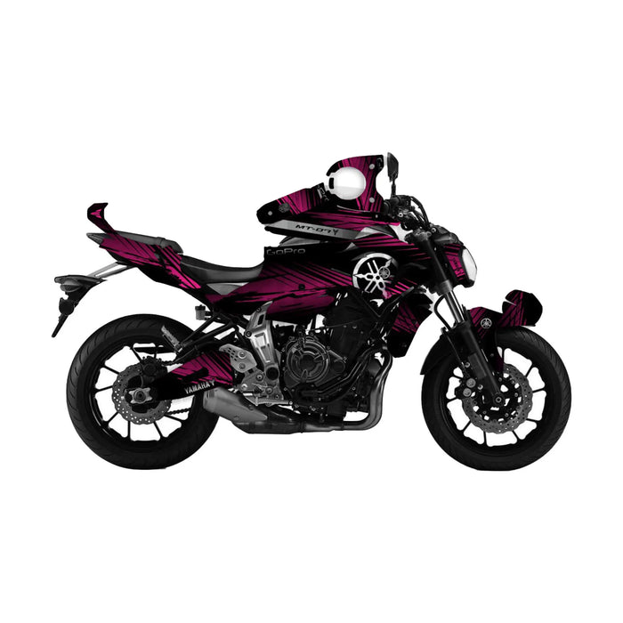 YAMAHA MT07 Graphics Kit 2014 - 2017 MGD4 Design MT07 Decal Set Bikerz Kingdom