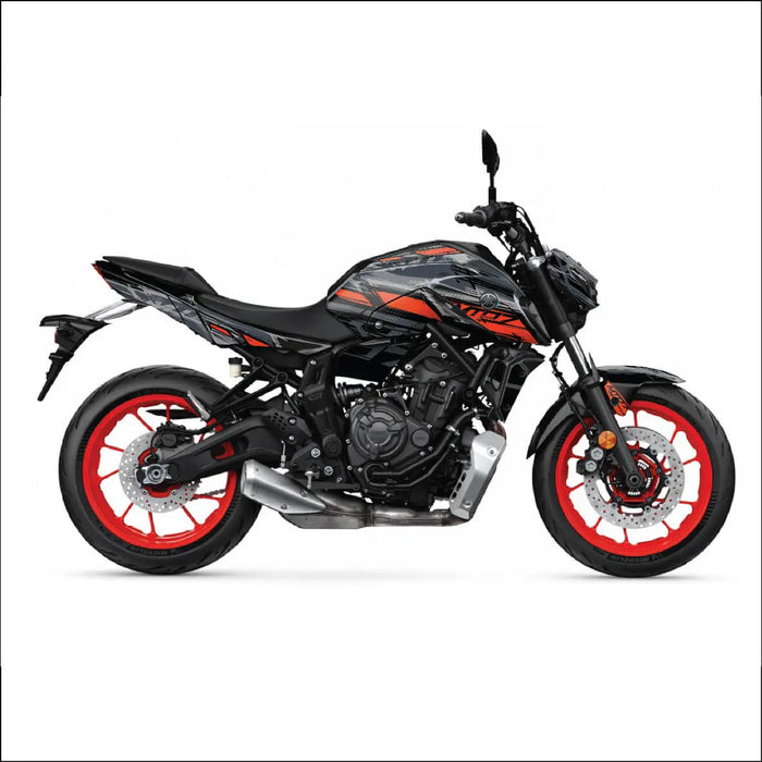 YAMAHA MT07 Graphics Kit 2021 - 2024 MT07 Decal Set Bikerz Kingdom
