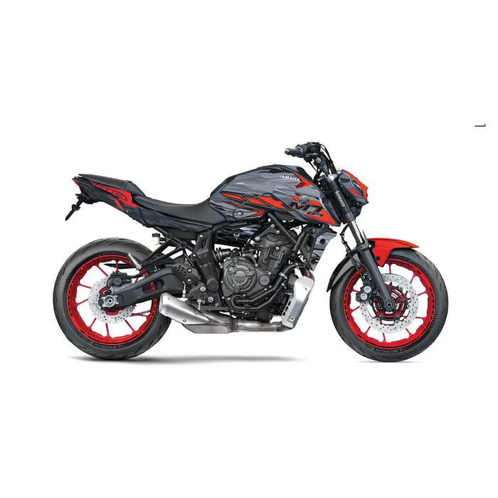 YAMAHA MT07 Graphics Kit 2021 - 2024 MT07 Decal Set Bikerz Kingdom