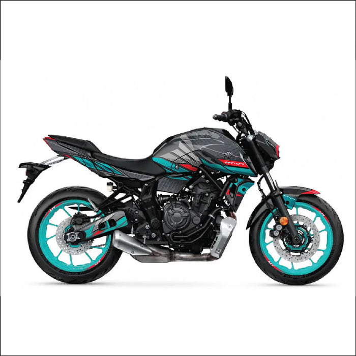 YAMAHA MT07 2021 - 2024 Graphic Kit |  Wings Design MT07 Decal Set Bikerz Kingdom