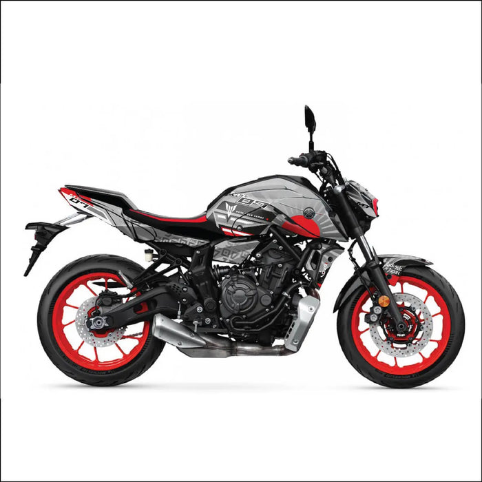 YAMAHA MT07 Graphics Kit 2021 - 2024 Sun Rays Design MT07 Decal Set Bikerz Kingdom