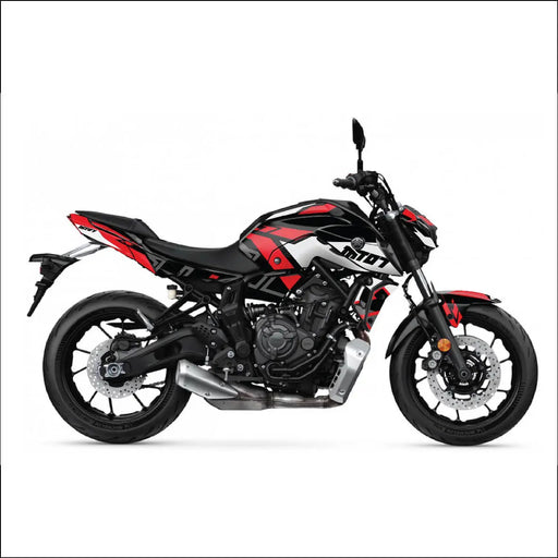 YAMAHA MT07 Graphics Kit 2021 - 2024 Design MT07 Decal Set Bikerz Kingdom