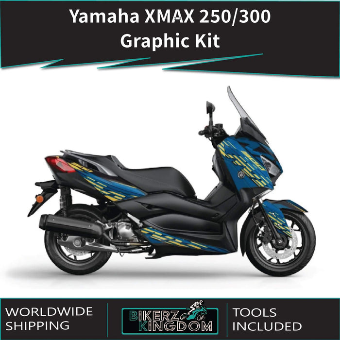 YAMAHA XMAX Lined Design Graphic Kit 2018-2020 Bikerz Kingdom