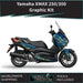 YAMAHA XMAX Lined Design Graphic Kit 2018-2020 Bikerz Kingdom