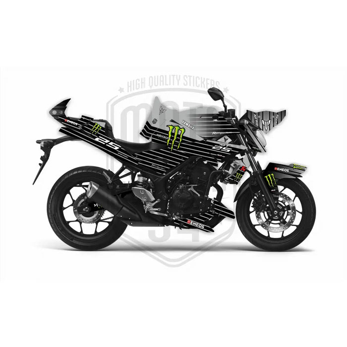 Yamaha MT03  Monster Energy Graphic Kit fits 2015 - 2019 Decal Bikerz Kingdom