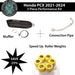 Honda PCX 3 Piece Performance Kit Exhaust Muffler, Middle Pipe, Roller Weights Bikerz Kingdom