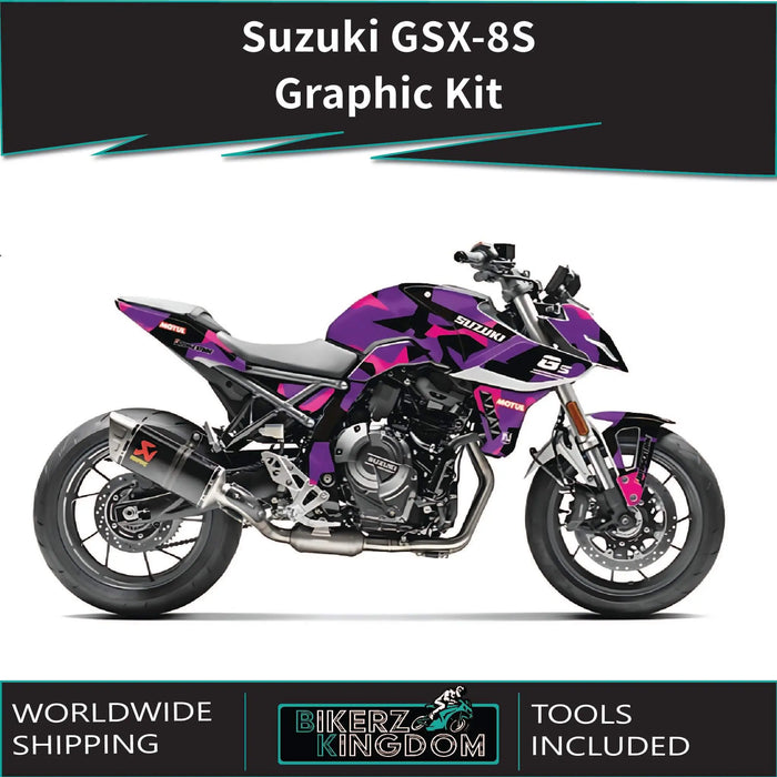 SUZUKİ GSX-8S Camo Graphic Kit 2023-2024 Models Bikerz Kingdom