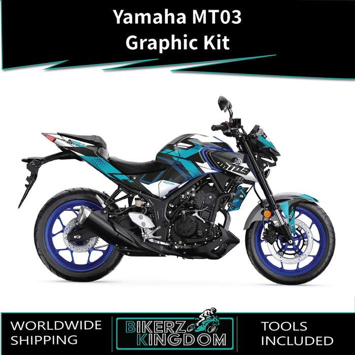 YAMAHA MT03 Graphic Kit 2014-2024 Models Bikerz Kingdom