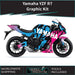 Yamaha YZF R7 Funky Tiger Pink Blue Kit 2021-2025 Models Bikerz Kingdom