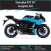 Yamaha YZF R7 Funky Blue Graphic Kit 2021-2025 Models Bikerz Kingdom