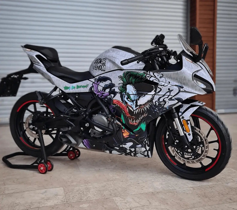 Yamaha Venom & Joker Graphic Sticker Decal Wrap Kit Fits Yamaha R3 R25 2019-2022 Bikerz Kingdom