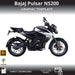 Bajaj Pulsar NS200 Motorcycle 1:1 Vector Graphic Template Bikerz Kingdom