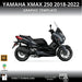 Yamaha XMAX 250 2018-2022 Motorcycle 1:1 Vector Graphic Template Bikerz Kingdom