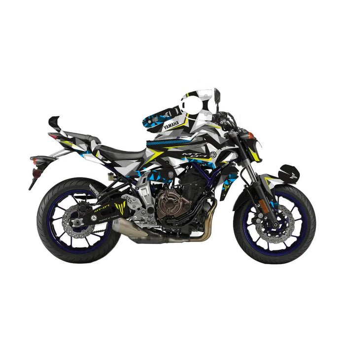 Yamaha MT07 Camo Bright Graphic Kit fits 2014 - 2017 Bikerz Kingdom