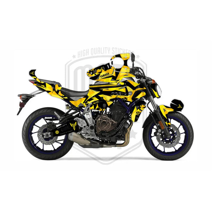 Yamaha MT07 Camo Bright Graphic Kit fits 2014 - 2017 Bikerz Kingdom