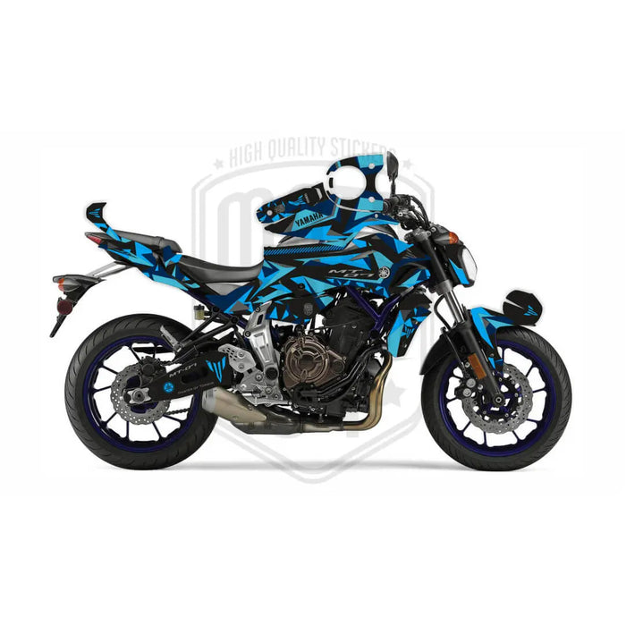 Yamaha MT07 Camo Bright Graphic Kit fits 2014 - 2017 Bikerz Kingdom