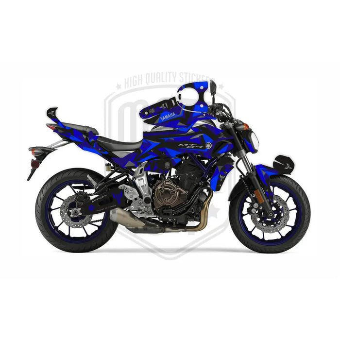 Yamaha MT07 Camo Bright Graphic Kit fits 2014 - 2017 Bikerz Kingdom