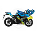 Yamaha Blue Rossi Shark Graphic Sticker Decal Wrap Kit Fits Yamaha R3 R25 2014-2022 Bikerz Kingdom