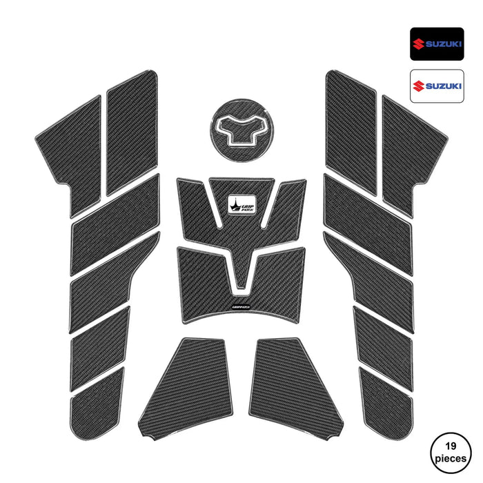 GripPatch 6D Gel Carbon Look Full Bike Protection Kit grippatch