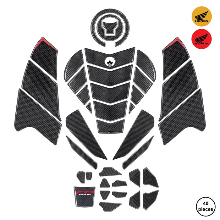 GripPatch 6D Gel Carbon Look Full Bike Protection Kit grippatch