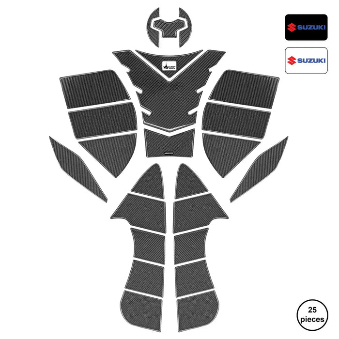 GripPatch 6D Gel Carbon Look Full Bike Protection Kit grippatch