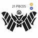 GripPatch 6D Gel Carbon Look Full Bike Protection Kit grippatch