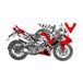 Bajaj Pulsar 2015 - 2022 RS200 Camouflage Asphalt Monster Sticker Kit Decal Wrap Set Bikerz Kingdom