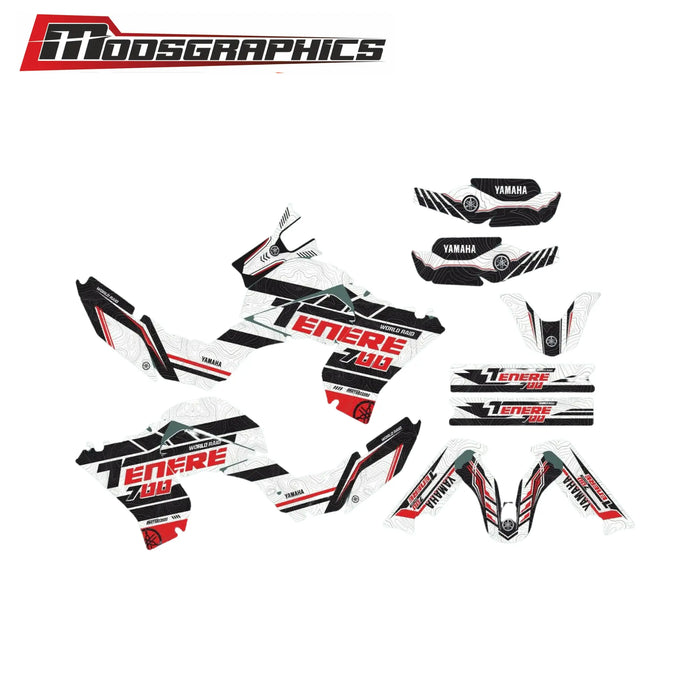 Yamaha Tenere Graphic Kit Sticker Full Decal Wrap Kit Fits Tenere 700 2019-2021 Bikerz Kingdom