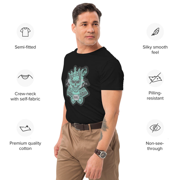 Men's premium Bikerz Kingdom Skull Cotton T-shirt